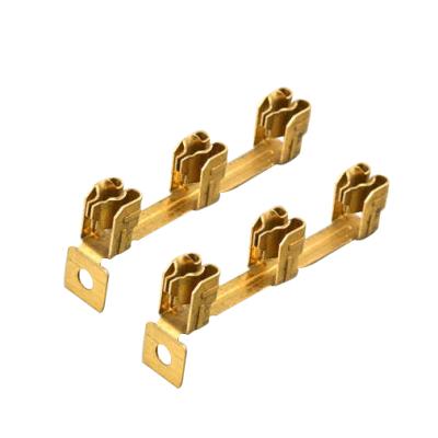 China Electrical Switch Stamping Metal Parts Germany Brass Copper Sockets for sale