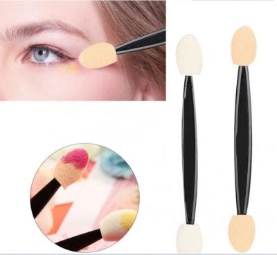 China Free Samples Dual Head Beauty Tool Eye Makeup Brush Cosmetic Blending Sponge Brush for sale