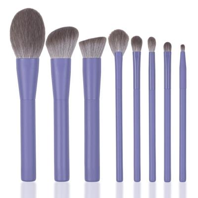 China Vegan Makeup Brush Soft Custom Made Hair Synthetic Fiber Hair DX 8PCS Luxury Professional Makeup Set Brush Tools With Bag for sale