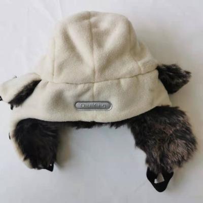 China COMMON off-white fashion simple warm hat ear protection can be customized color and size for sale