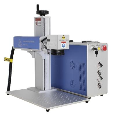 China Laser Marking Portable Type Metal Tag ID Plate Metal Credit Card Printing Fiber Laser Enrollment Machine for sale