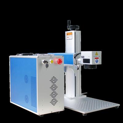 China Free Shipping DHL TNT FEDEX Brand Fine Laser Marking Ray raycus 20W 30W 50W Motorized Z Axis Fiber Laser Marking for sale