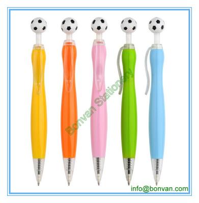 China football plastic pen,football shape promotional sport ball pen for sale