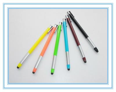 China retractable plastic stylus pen, click touch promotion pen for sale