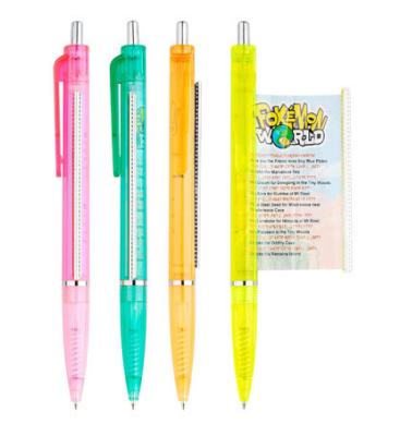 China advertising gift promotional banner pen, pull out pen for sale