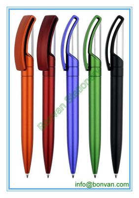 China twist mechanism plastic pen,twist action plastic promotional pen for sale