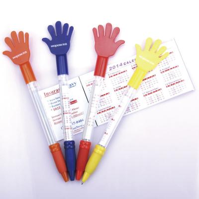 China hand style banner flag pen, promotional use pull out flag ball pen for sale