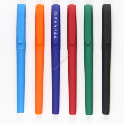 China rubber sprayed promotional gel ink pen,logo printed gel ink pen for sale