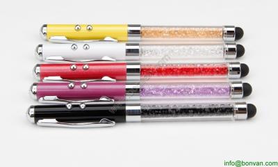 China multi functions metal pen, LED light, touch tip,ball pen for sale