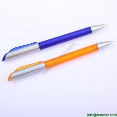 China simple twist logo brand pen, twist branded gift pen for sale