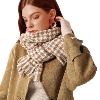 China New Eco-friendly Imitate Female Cashmere Scarf Fashion In Autumn And Winter Warm Tassel Shawl for sale