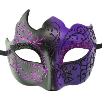 China Party Mardi Face Masquerade Mask Glitter Horn Carnival  Halloween Ball   Masquerade Mask for sale