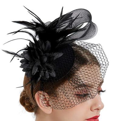 China Women Veil Tea Party Kentucky Derby Pillbox Hat  Holiday Party Fascinator Hat for sale