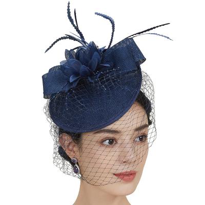 China Tea Party Fascinator Kentucky Derby Hat Pillbox Headband Cocktail Fascinator Hat for sale