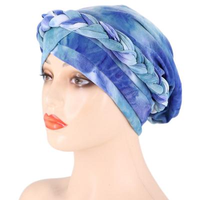 China Bonnet Hair Cover Slouchy Beanie Hat Hearwrap Sleep Cap Cancer Chemo Cap Headwear Hair Loss Braid Turban for sale