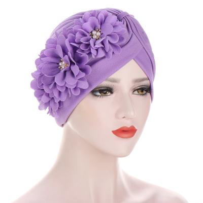 China Satin Boho Women Hair Turban Chemo Cancer Turban Skullies Beanies Scrub Cap Hat for sale