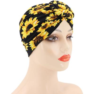 China Groothandel Women Hair Turban Stijl Vrouwen Twisty Katoen Tulband Indiase Cap for sale