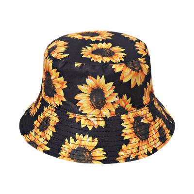 Cina Men Women Mother Dad Truck Driver Daisy Sunflower Bucket Hat in vendita