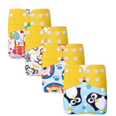 China SIMFAMILY Superdry Cheap Reusable Cloth Diapers Wholesale Waterproof Baby Printed Baby Diapers for sale