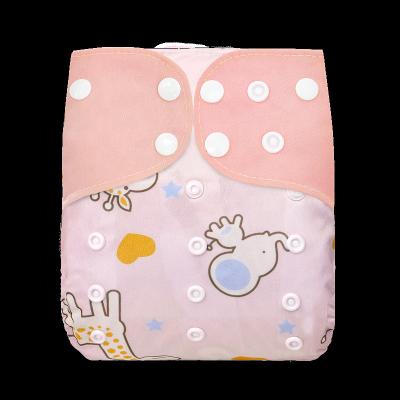 China Printed Simfamily Reuseable Baby Printed Suede Indoor Outdoor Cloth Diapers Leak Guard for sale