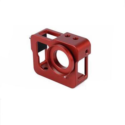 China As Requested Stainless Steel304 Aluminum6061 Aluminum Alloy Red Anodize Camera Shell Case Cage for sale