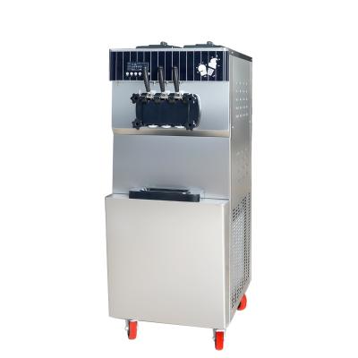 China Hot Selling Professional Beverage Factory 2022 Ice Cream Maker Floor Standing Commercial 3 Flavor Ice Cream Machine for sale