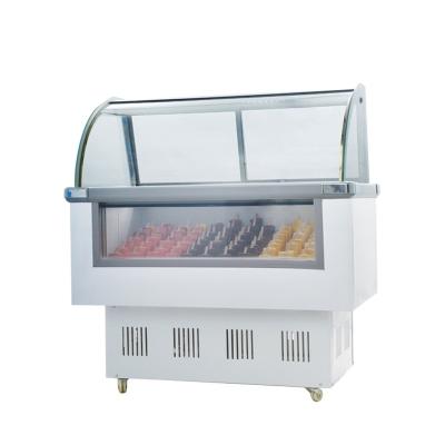 China 2022 Single-temp Customized Commercial Ice Cream Display Case Popsicle Freezer /Mini Display Cabinet 10 Tanks for sale