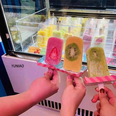 China Single-Temperature 6 Pans Table Type Commercial Ice Popsicle Display CFR High Lever -20C Refrigerator Ice Cream Display Freezer BY SEA for sale