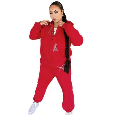 China Anti-pilling Women's Clothing Set Women's Sweater Set Casual Two-Piece Sweater Hoodie Two-Piece Trousers Pants Set Casual Women for sale