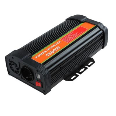 China Car 1500w 12v 24v Power Inverter DC To AC 100v 110v 120v Off Grid Power Inverter Ten Years Factory 285*167*78mm for sale