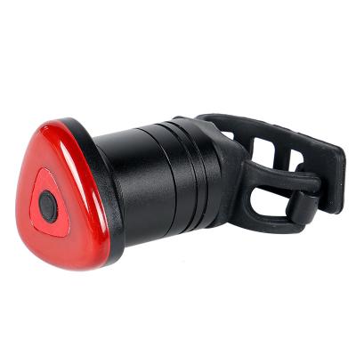 China CNC Aluminum Alloy LED Bicycle Taillight Auto On/Off With Brake Sensor Bike Rear Light Warning Flashlight Waterproof USB Rechargeable for sale