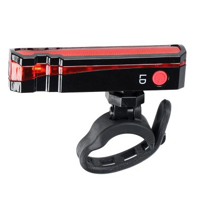 China ABS Folding Laser LED Bike Front Rear Safety Warning Bicycle Light USB Rechargeable Waterproof IPX5 Tail Light Cycling Lamp for sale