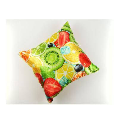 China Satin Printed Throw Pillows Square Soft Zip Floral Decorative Pillows for sale