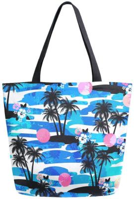 China Original Floral Water Resistant Beach Tote Shoulder Bag / Gym Beach Travel Bags for sale