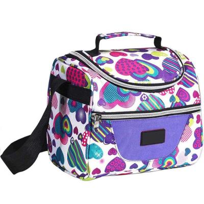 China Canvas Insulated Reusable Lunch Bags With Adjustable Strap Zip Close for sale