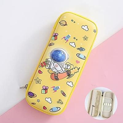 China Cartoon Large Capacity Pencil Case 3D EVA Cute Pen Organizer Pouch For Girls Boys for sale