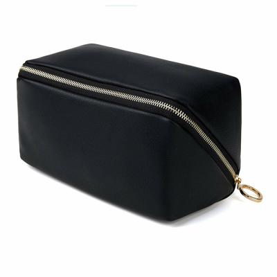 China PU Leather Large Capacity Cosmetic Bag Multipurpose Ladies Pencil Case for sale