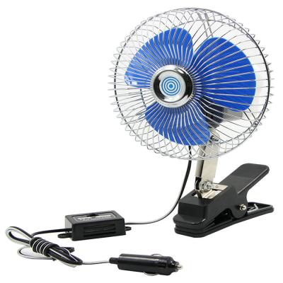 China Cooling Tirol Made In China 12v 6 Inch Metall Guard Ooscillating Cooling Car Half Fan for sale