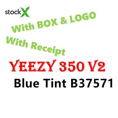 China Fashion\comfortable\durable\breathable\flexible original blue yeezi teni split boot running shoes v2 tint 350 yeezy sneaker logo and box drop shipping for sale