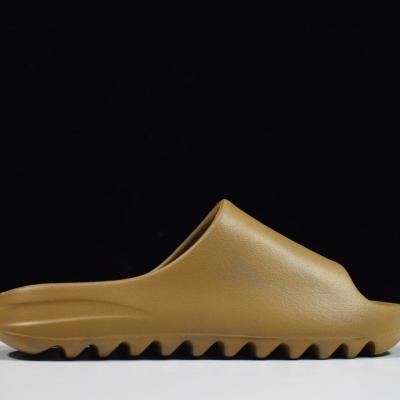 China Original Designer EVA Rubber Summer Beach Yeezy Yezzy Brand Cushioning Slips Ocher Foam Runner Slip On Slippers Shoes for sale