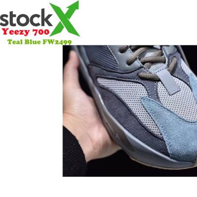 China Original quality 1:1 yeeze teal chunky teal yeeze 700 V1 V2 men sneakers blue yeezy sneakers fw2499 with box and logo for sale