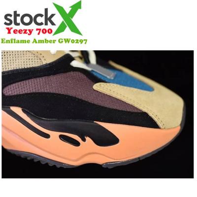 China stockx box aj cushioning and breathable 1:1 g5 loog quality emflame 700v2 yupoo schuhe shoes brand yeezy amber yazzy sneakers upper for sale