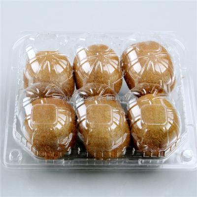 China Biodegradable Plastic Blister Fruit Tray Kiwi Packaging Packing Tray With Compartments for sale