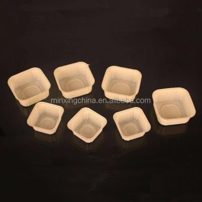 China Disposable High Quality Mooncake Cardboard Packaging Box Clear Dressing Plastic Packaging for sale