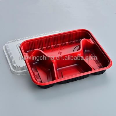 China BMX15 New 4pcs Food Grade Food Grade Food Container Set Shanghai Microwavable Microwavable Plastic Viassin for sale