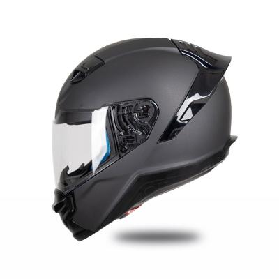 China Fiberglass Motorcycle Helmet Super Cool Full ABS High Safety Faseed Moto Helmet for sale