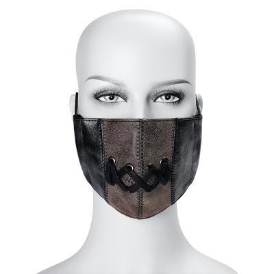 China Reusable Classic Fashion For Women Mens Party Lace Up Stitching Face Cover Device for sale