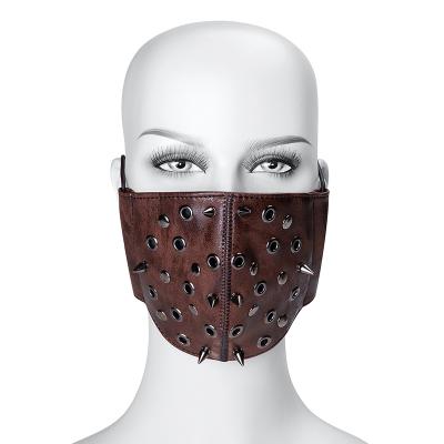 China Reusable Classic Fashion For Mens Womens Rivet Cover Punk Facemask for sale