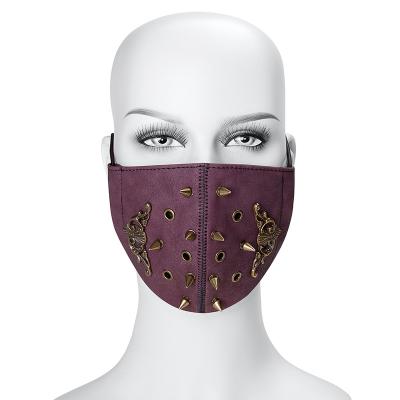 China Reusable classic fashion for mens womens lace up cover rivet facemask for sale