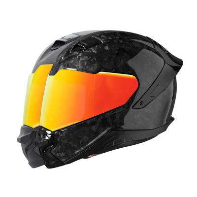 China Fiberglass Carbon Fiber Full Face Motorcycle Helmet for sale